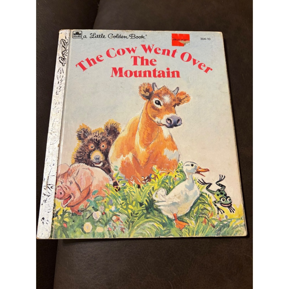 The Cow Went Over The Mountain Little Golden Book Jeanette Krinsley 304-10